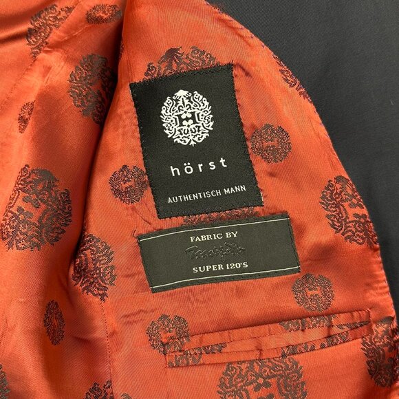 Hörst Navy Wool Suit 38 R Jacket 32 R Pants - Picture 4 of 15